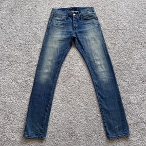 3x1 Driggs Selvedge Slim Tapered Jeans Mens 29x33 Blue Medium Wash Button Fly